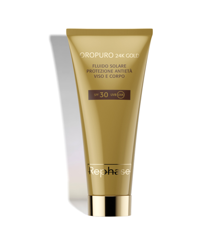 Oropuro 24K Gold Sunscreen Fluid Anti-aging protection SPF 30