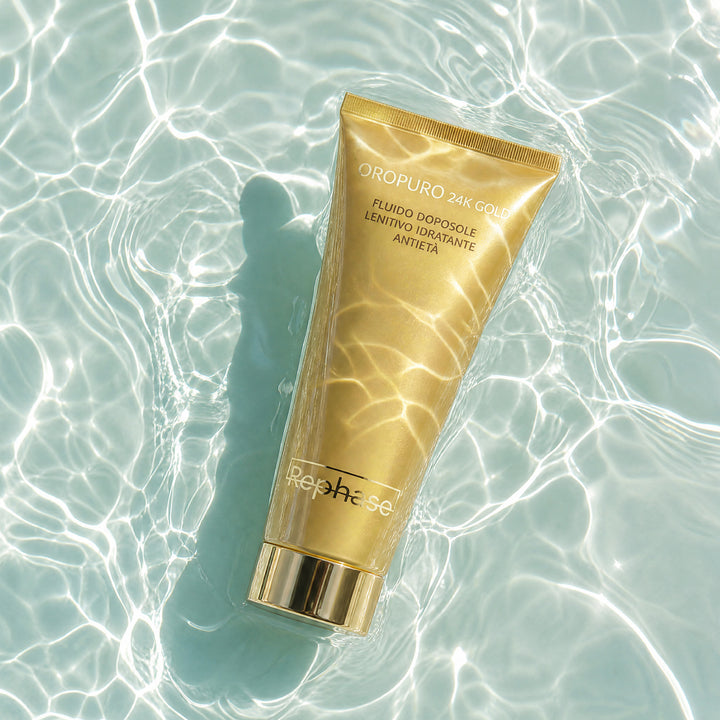OROPURO 24K GOLD - FLUIDO DOPOSOLE LENITIVO IDRATANTE ANTIETÀ