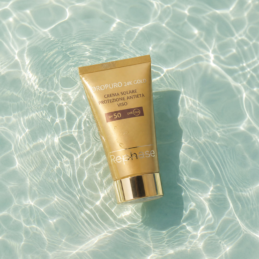 OROPURO 24K GOLD - CREMA SOLARE PROTEZIONE ANTIETÀ SPF 50