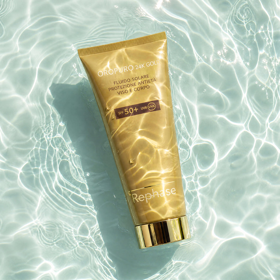 OROPURO 24K GOLD - SUNSCREEN FLUID ANTI-AGING PROTECTION FACE AND BODY SPF 50+